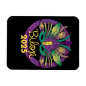 Mardi Gras Mask Magnet - 2025 - Biloxi, MS (Horizontal)