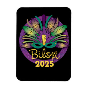 Mardi Gras Mask Magnet - 2025 - Biloxi, MS