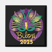 Mardi Gras Mask Magnet - 2025 - Biloxi, MS (Vorne)