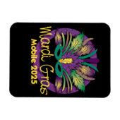 Mardi Gras Mask Magnet - 2025 - Mobile (Horizontal)