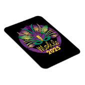 Mardi Gras Mask Magnet - 2025 - Mobile (Rechte Seite)