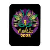 Mardi Gras Mask Magnet - 2025 - Mobile (Vertikal)