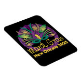 Mardi Gras Mask Magnet - 2025 - New Orleans (Rechte Seite)