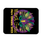 Mardi Gras Mask Magnet - 2025 - New Orleans (Horizontal)