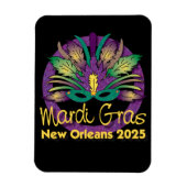 Mardi Gras Mask Magnet - 2025 - New Orleans (Vertikal)