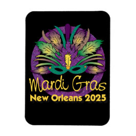 Mardi Gras Mask Magnet - 2025 - New Orleans