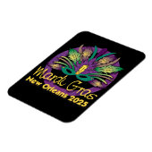 Mardi Gras Mask Magnet - 2025 - New Orleans (Linke Seite)
