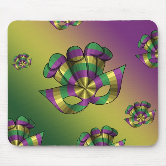 Mardi Gras Mask Mousepad (Vorne)