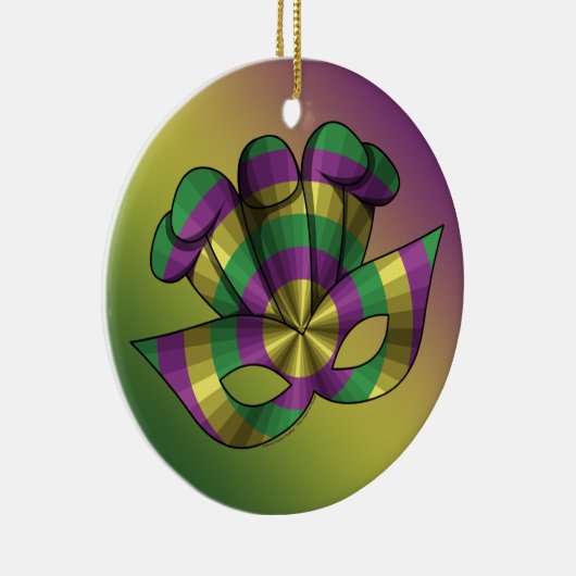 Mardi Gras Mask Ornament (Rechts)