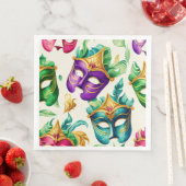 Mardi Gras Mask Paper Dinner Napkins Serviette (Beispiel)