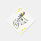 Mardi Gras Mask Paper Napkins Serviette (Ecke)