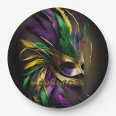 Mardi Gras Mask Pappteller (Vorderseite)