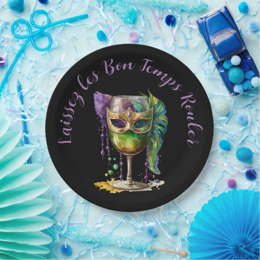 Mardi Gras Mask Pappteller (Party)