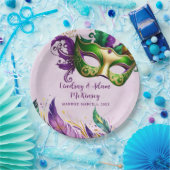 Mardi Gras Mask Pappteller (Party)