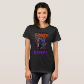 Mardi Gras Mask Parade It Down Street Design T-Shirt (Vorne ganz)