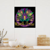 Mardi Gras Mask Poster (Küche)