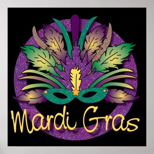 Mardi Gras Mask Poster (Vorne)