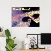 Mardi Gras Mask poster (Heimbüro)