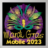 Mardi Gras Mask Poster - 2023 - Mobile (Vorne)