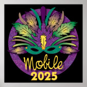 Mardi Gras Mask Poster - 2025 - Mobile (Vorne)