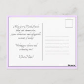 💚 💜 💛 Mardi Gras Mask Postkarte (Rückseite)