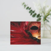 Mardi Gras Mask Postkarte (Stehend Vorderseite)