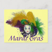 Mardi Gras Mask Postkarte (Vorderseite)
