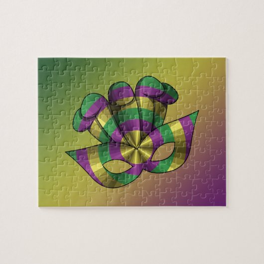 Mardi Gras Mask Puzzle (Horizontal)