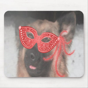 Mardi Gras Mask Red Mousepad