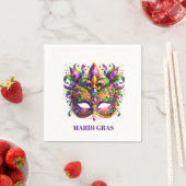 Mardi Gras Mask  Serviette (Beispiel)