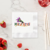 Mardi Gras Mask Serviette (Beispiel)