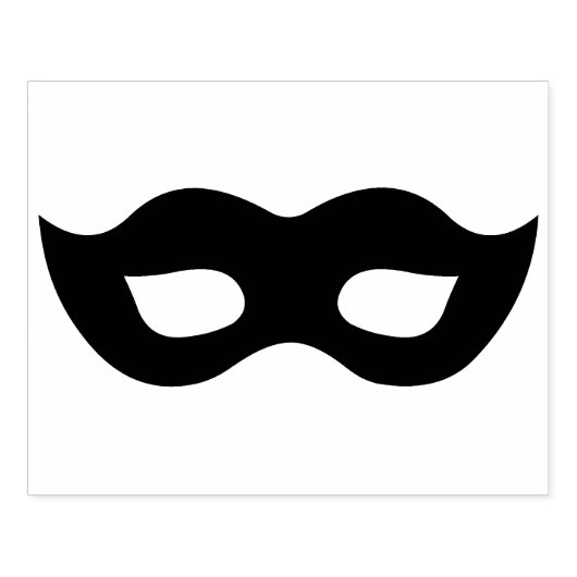 Mardi Gras Mask Silhouette Gummi Art Briefmarke Gummistempel (Prägung)