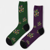 Mardi Gras Mask Socken (Linkes Detail)