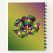 Mardi Gras Mask Spiral Notebook Notizblock (Rückseite)