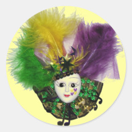 Mardi Gras Mask Sticker