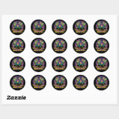 Mardi Gras Mask Sticker - 2024 - Biloxi, MS (Blatt)