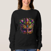 Mardi Gras Mask  Sweatshirt (Vorderseite)
