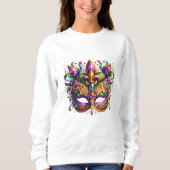 Mardi Gras Mask  Sweatshirt (Vorderseite)