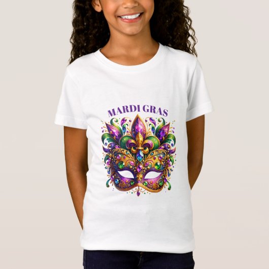 Mardi Gras Mask T-Shirt (Vorderseite)