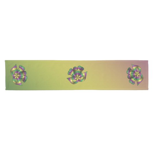 Mardi Gras Mask Table Runner Kurzer Tischläufer (Horizontal)