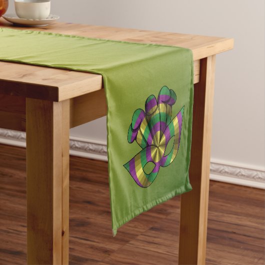 Mardi Gras Mask Table Runner Kurzer Tischläufer (Beispiel)