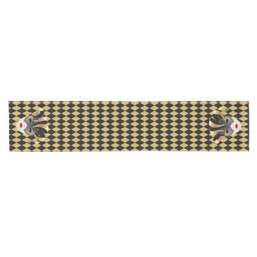 Mardi Gras Mask Table Runner Kurzer Tischläufer (Horizontal)