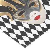 Mardi Gras Mask Table Runner Mittelgroßer Tischläufer (Ecke)