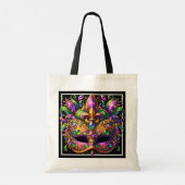 Mardi Gras Mask-Tasche Tragetasche (Rückseite)