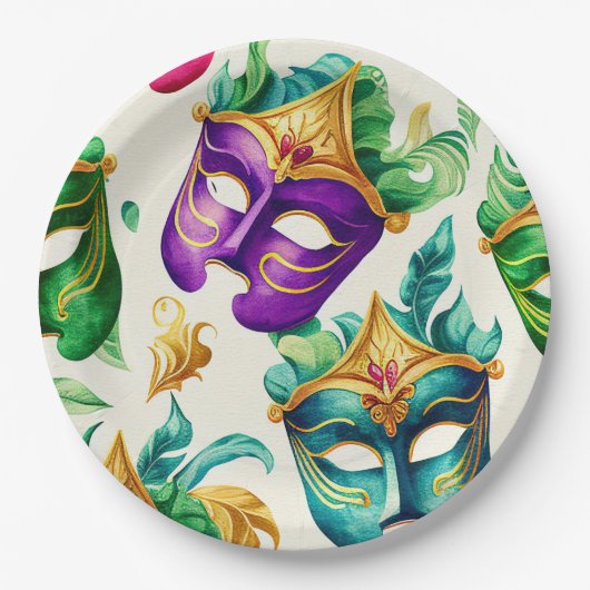 Mardi Gras Mask Teller (Vorderseite)