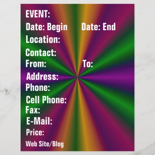 Mardi Gras Mask The Queen Flyer (Hinten)