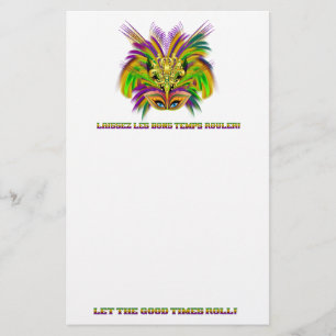 Mardi-Gras-Mask-The-Queen-V-2 Briefpapier