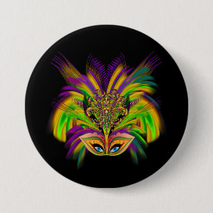 Mardi-Gras-Mask-The-Queen-V-3 Button