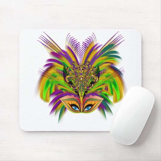 Mardi-Gras-Mask-The-Queen-V-3 Mousepad (Mit Mouse)