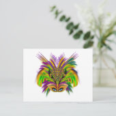Mardi-Gras-Mask-The-Queen-V-3 Postkarte (Stehend Vorderseite)